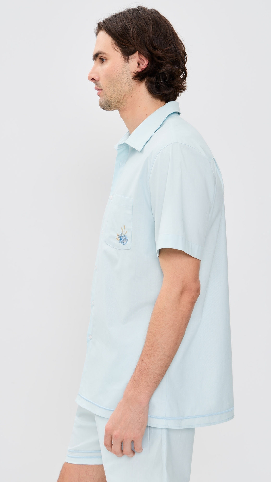 Efe Embroidered Shirt Blue