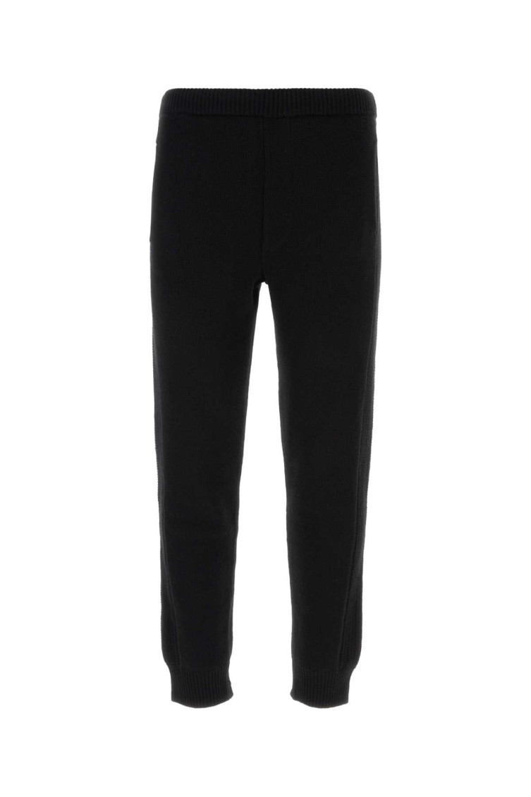 Black Wool Blend Pant