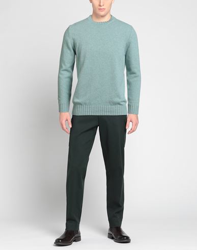 Man Sweater Light green Size 40 Cashmere