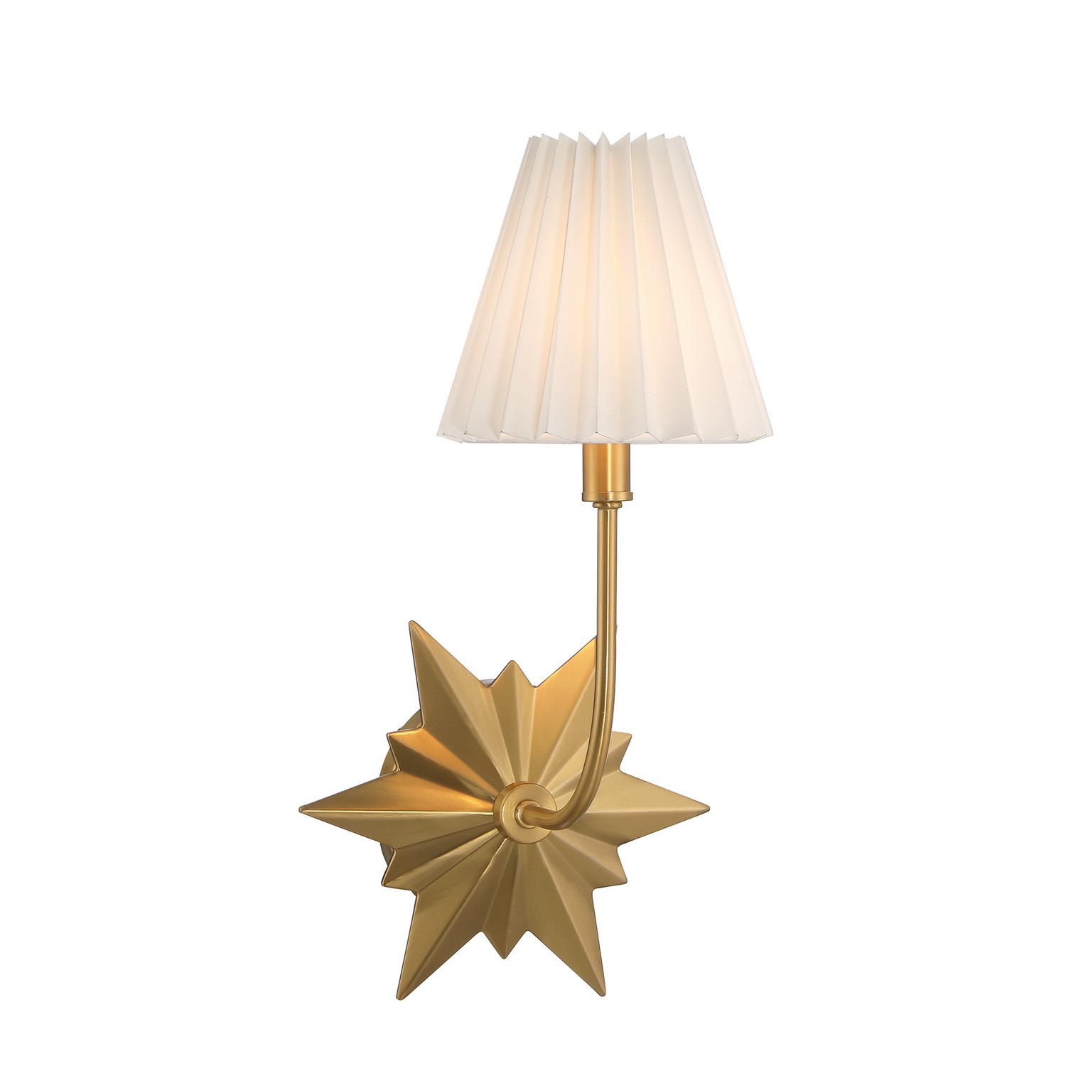 Crestwood 1-Light Wall Sconce in Warm Bra