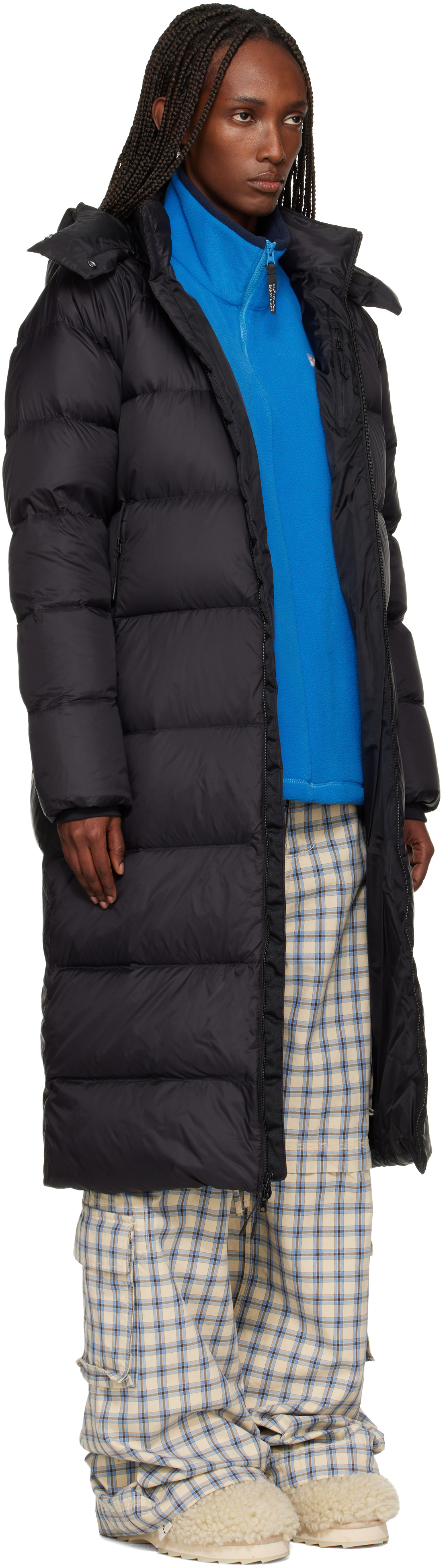 Black City Long Hooded Down Jacket