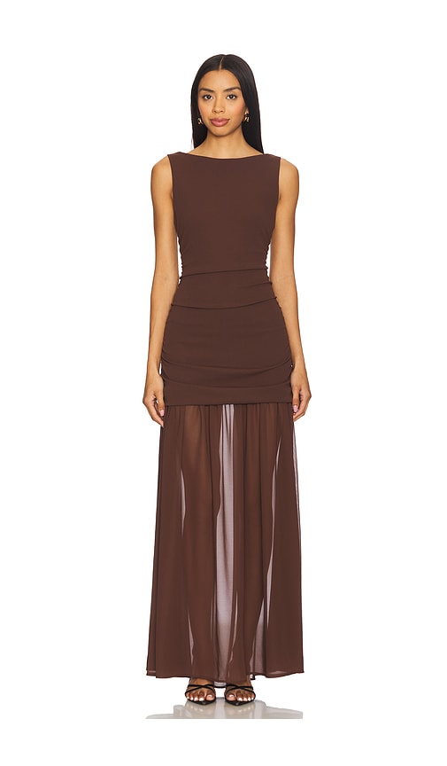 Show Me Your Mumu ROBE MAXI ARIA en Brown.  XS. Also en