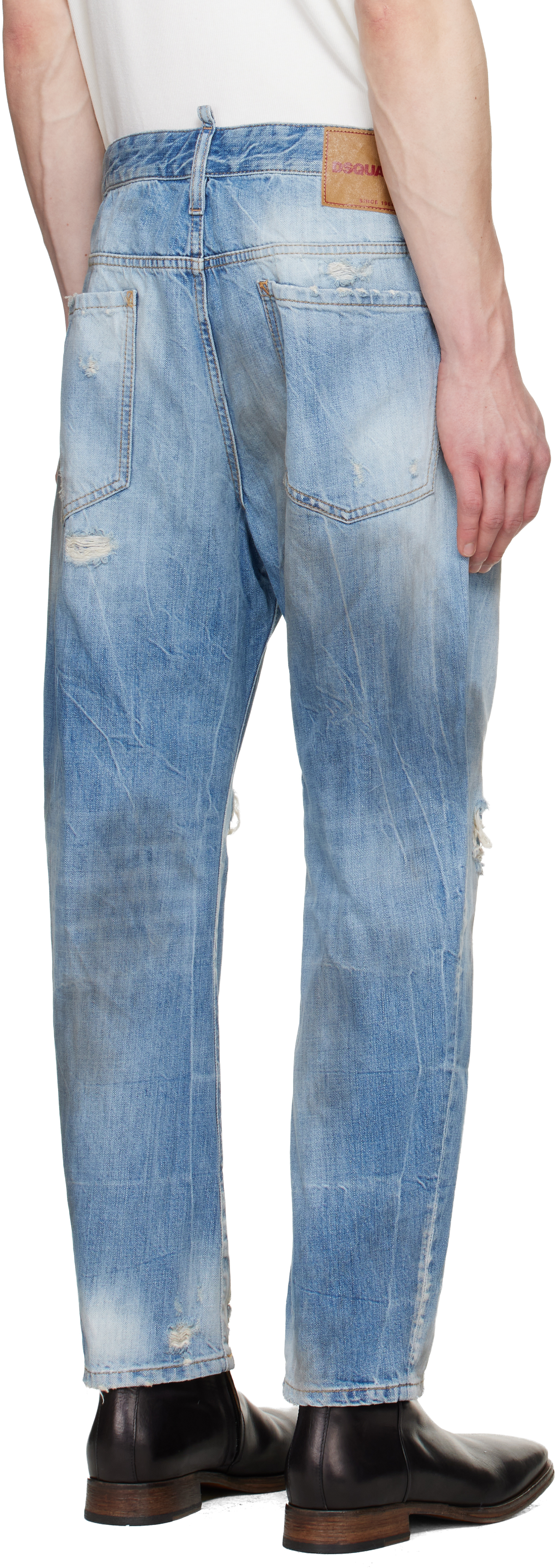 Blue Light Dirty Wash Bro Jeans