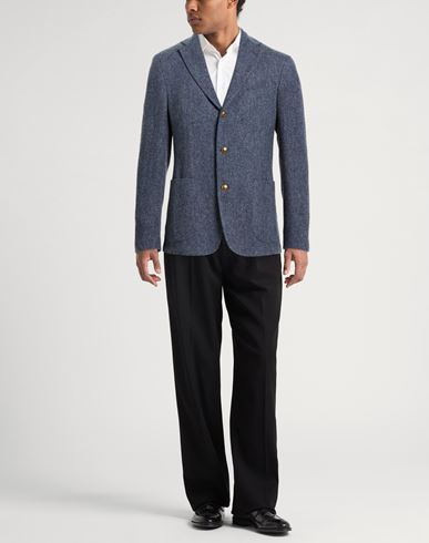 Man Blazer Navy Size 42 Virgin Wool