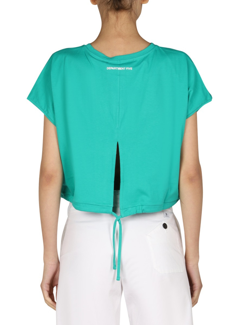 Green Solid Round Neck T-Shirt