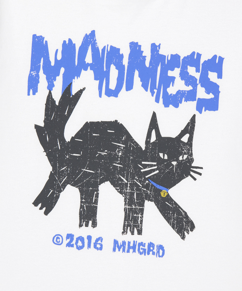 MADNESS CAT TEE WHITE