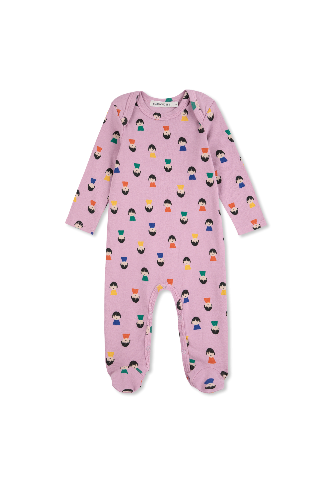 Set: Diaper, Bodysuit And Bib, Unisex, Purple