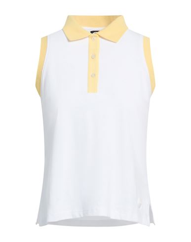 Woman Polo shirt White Size XS Cotton, Elastane