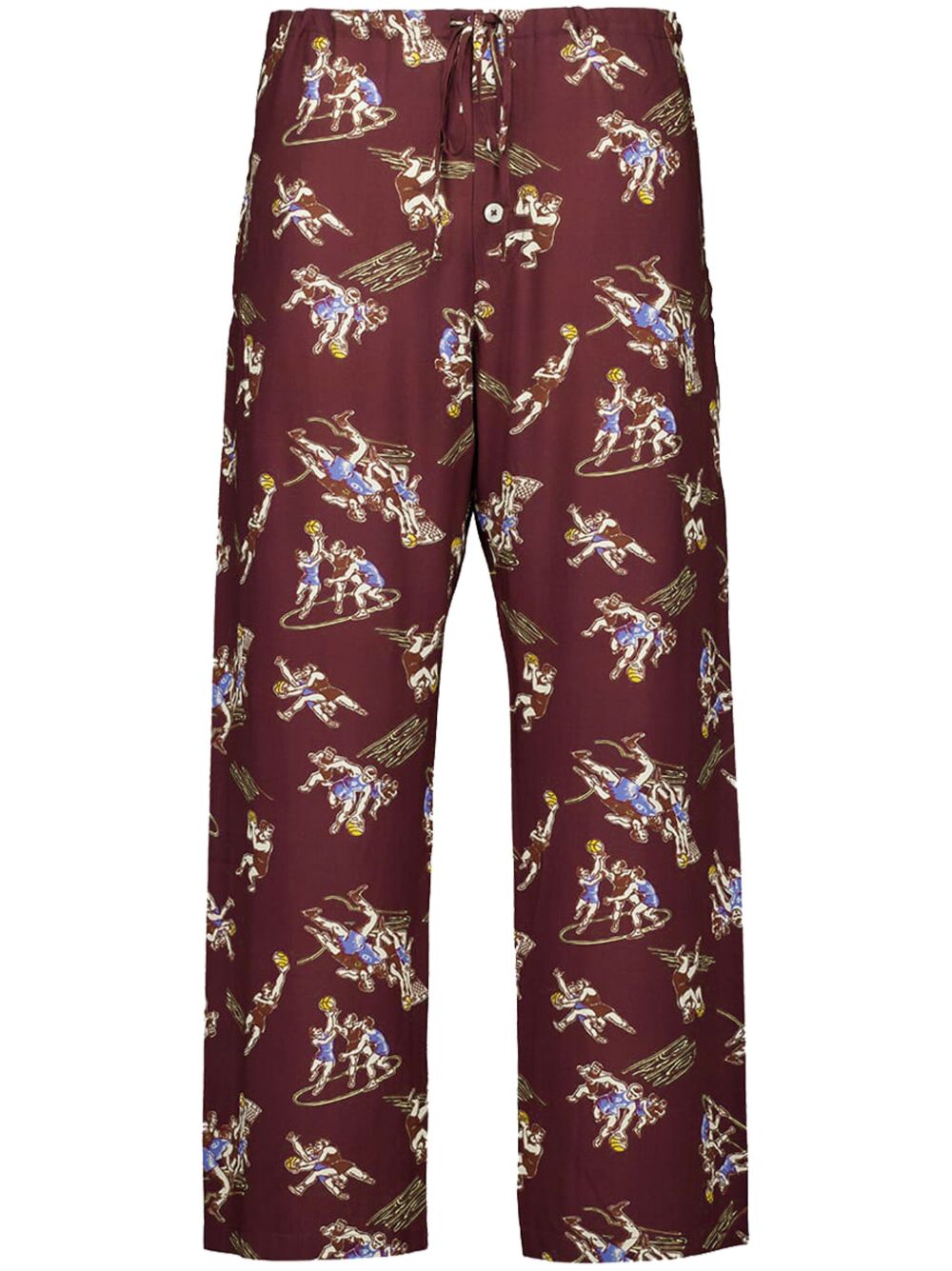 BODE Layup Printed pyjama pants - Red