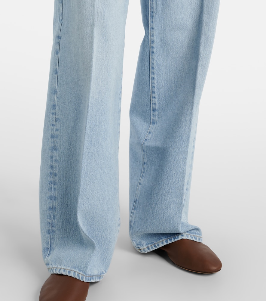 Collegiate wide-leg jeans