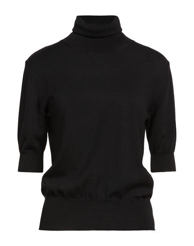 Woman Turtleneck Black Size 2 Virgin Wool