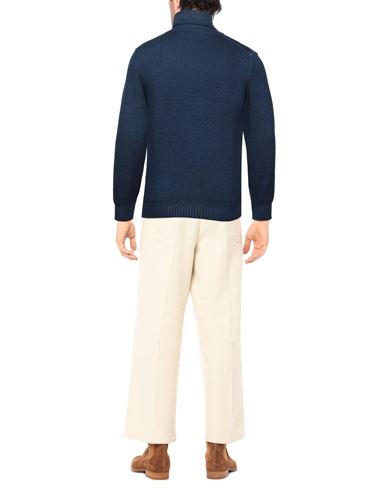 Barba Napoli Man Turtleneck Midnight blue Size 36 Virgin Wool