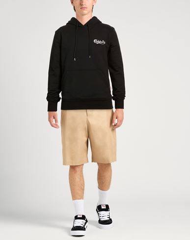 Man Sweatshirt Black Size L Cotton