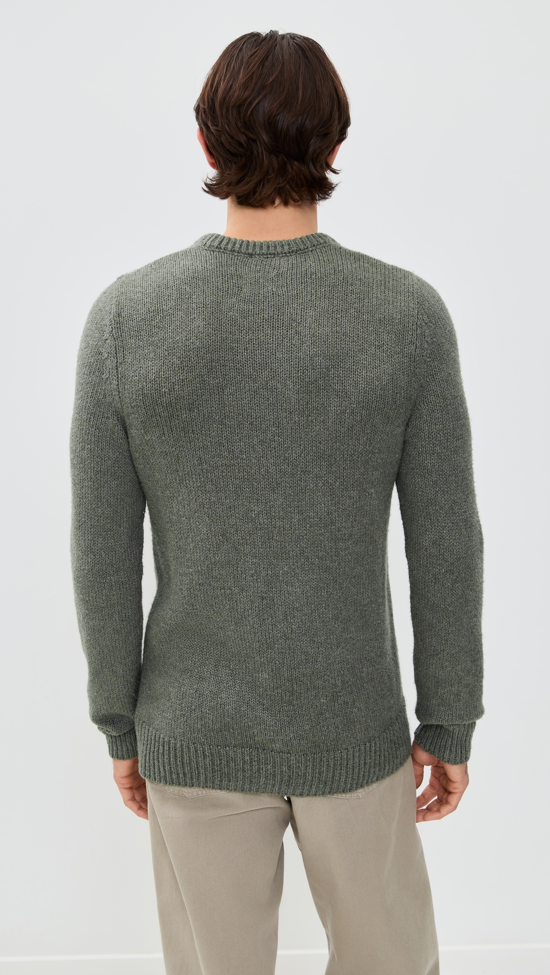 Heirloom Crewneck Sweater Olive Cove