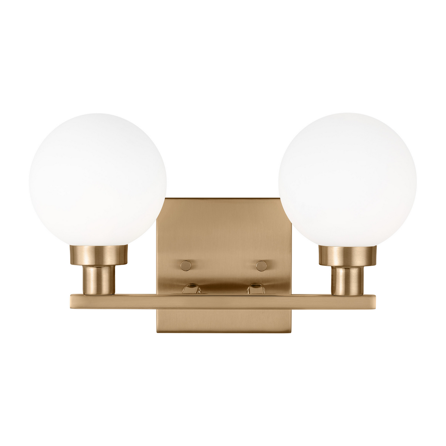 Clybourn 2-Light Bathroom Vanity Light in Satin Bra