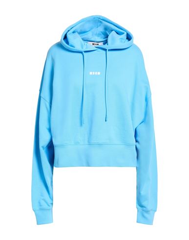 Woman Sweatshirt Sky blue Size M Cotton