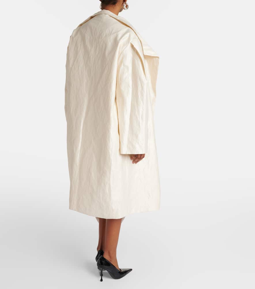 Sparkling cotton-blend coat