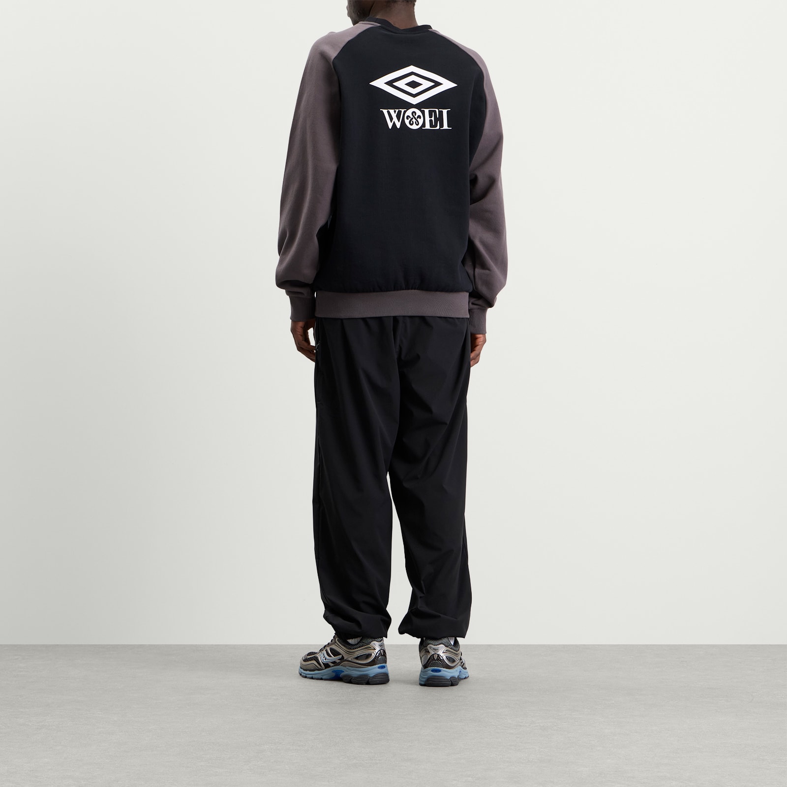 Men's x WOEI Crew Sweatshirt Black/Grey