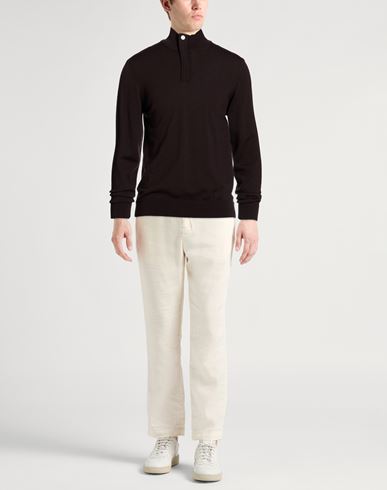 Man Sweater Dark brown Size M Merino Wool