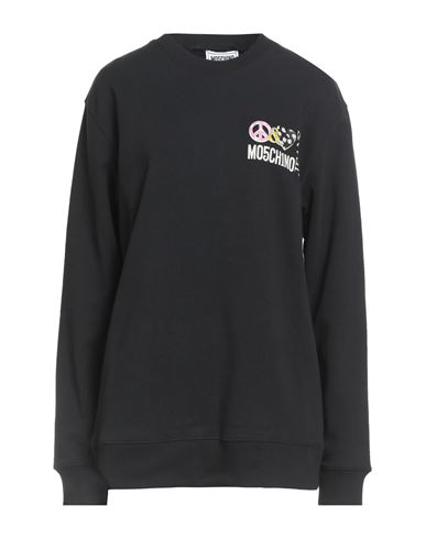 Woman Sweatshirt Black Size XS Cotton