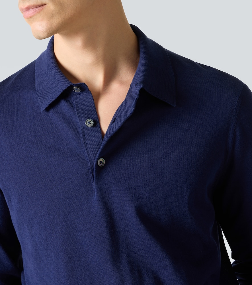 Cotton polo sweater