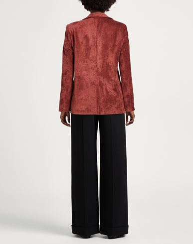Momoní Woman Blazer Rust Size 8 Viscose, Cotton, Elastane
