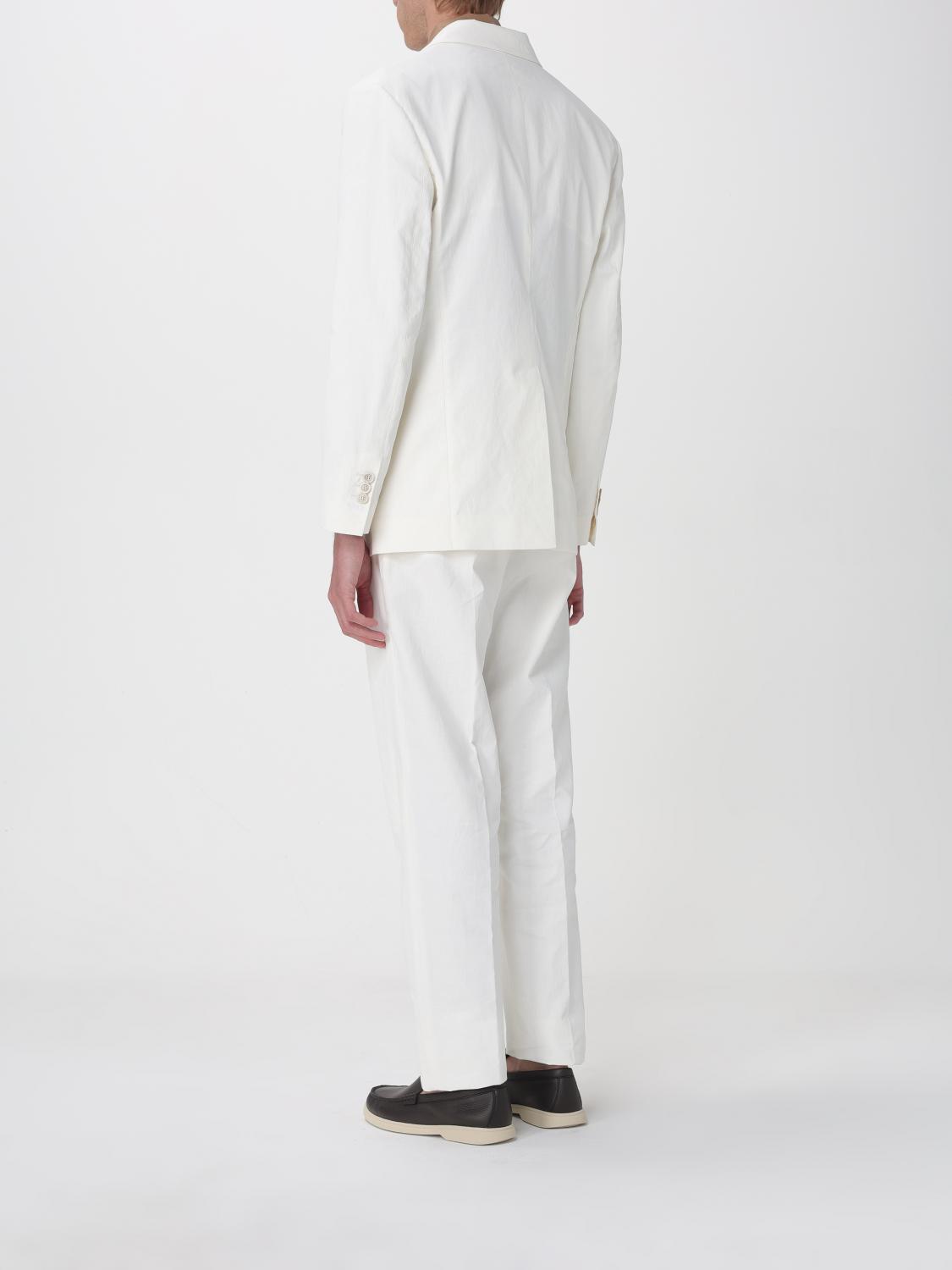 Suit Men color Yellow Cream