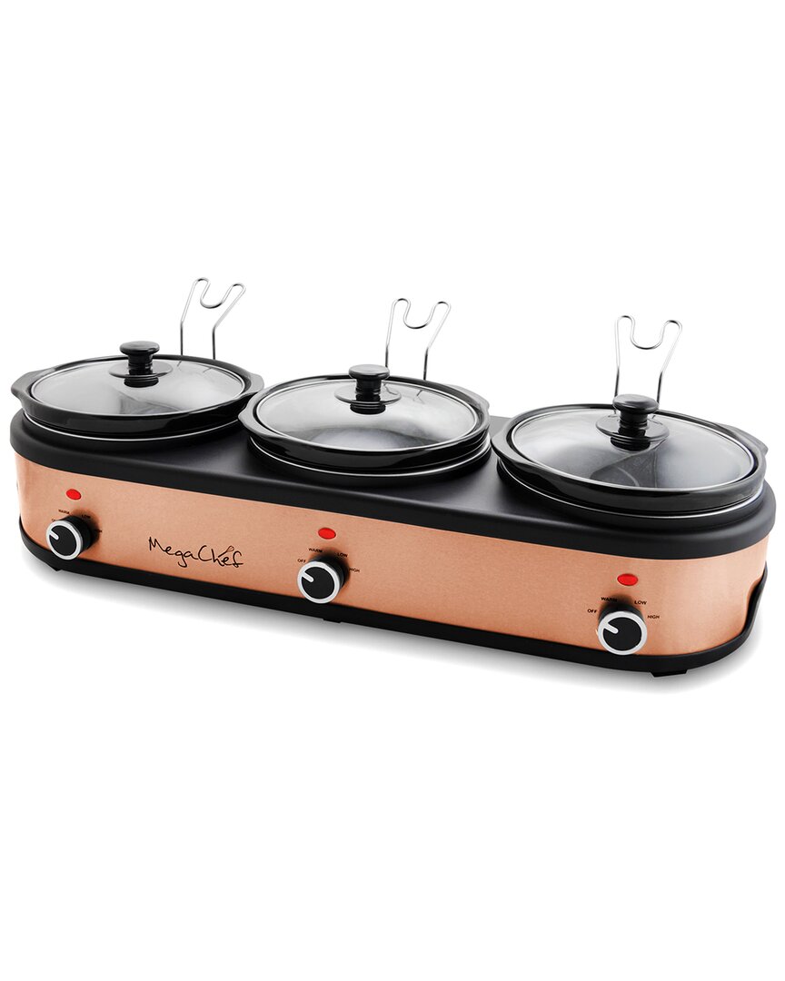 Triple 2.5qt Slow Cooker & Buffet Server