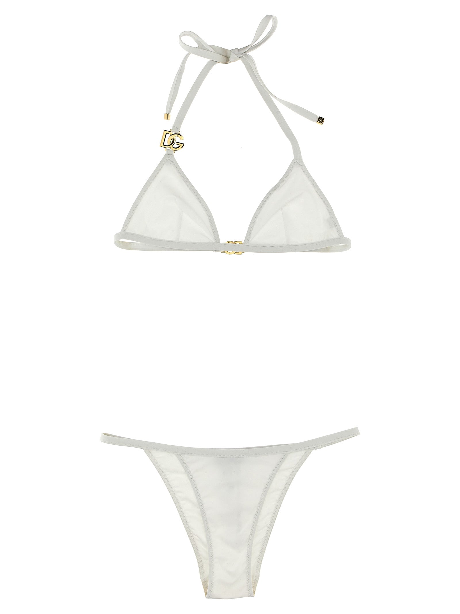 DG Logo Triangle Bikini Bikini — White