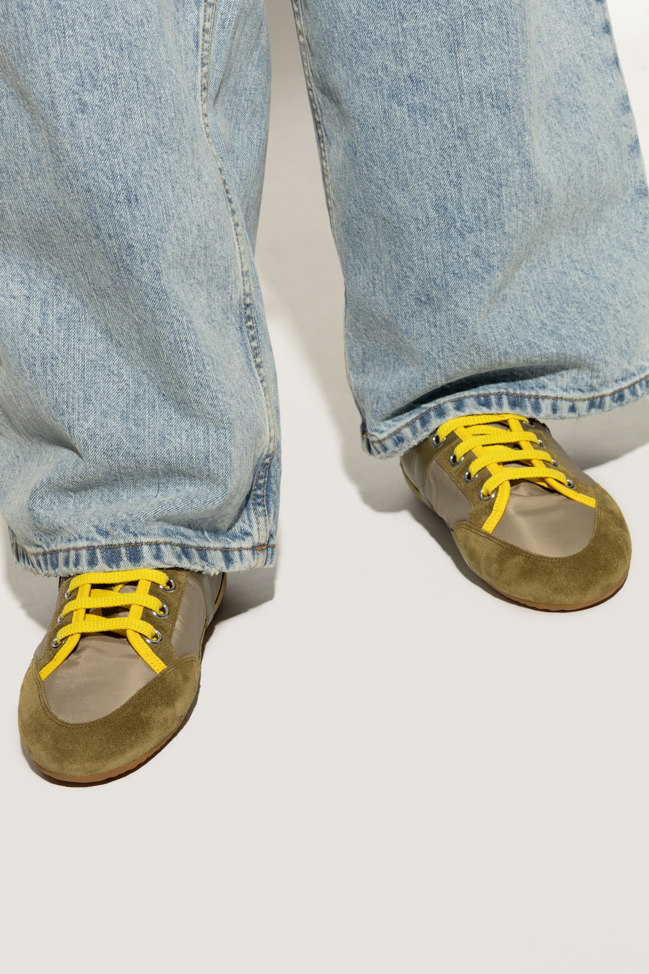 Sports Shoes With Logo, Men's, Green