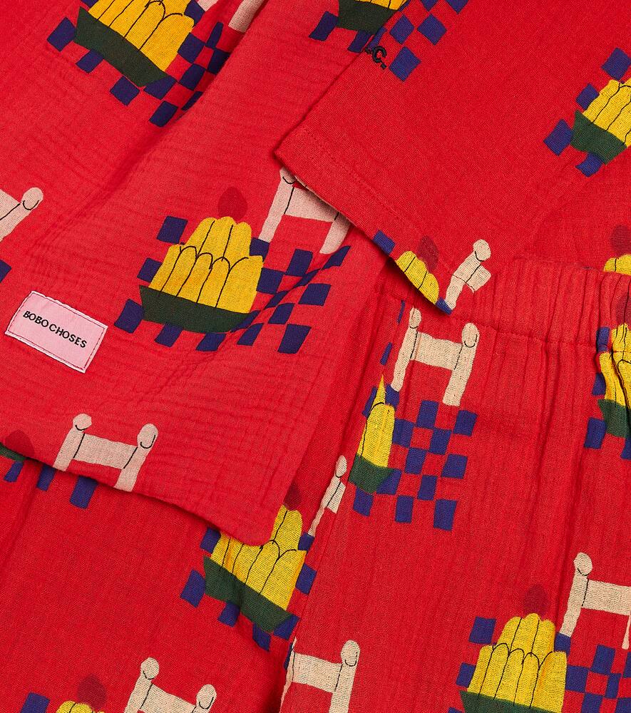 Bobo Choses Yummy Cake printed cotton pajamas