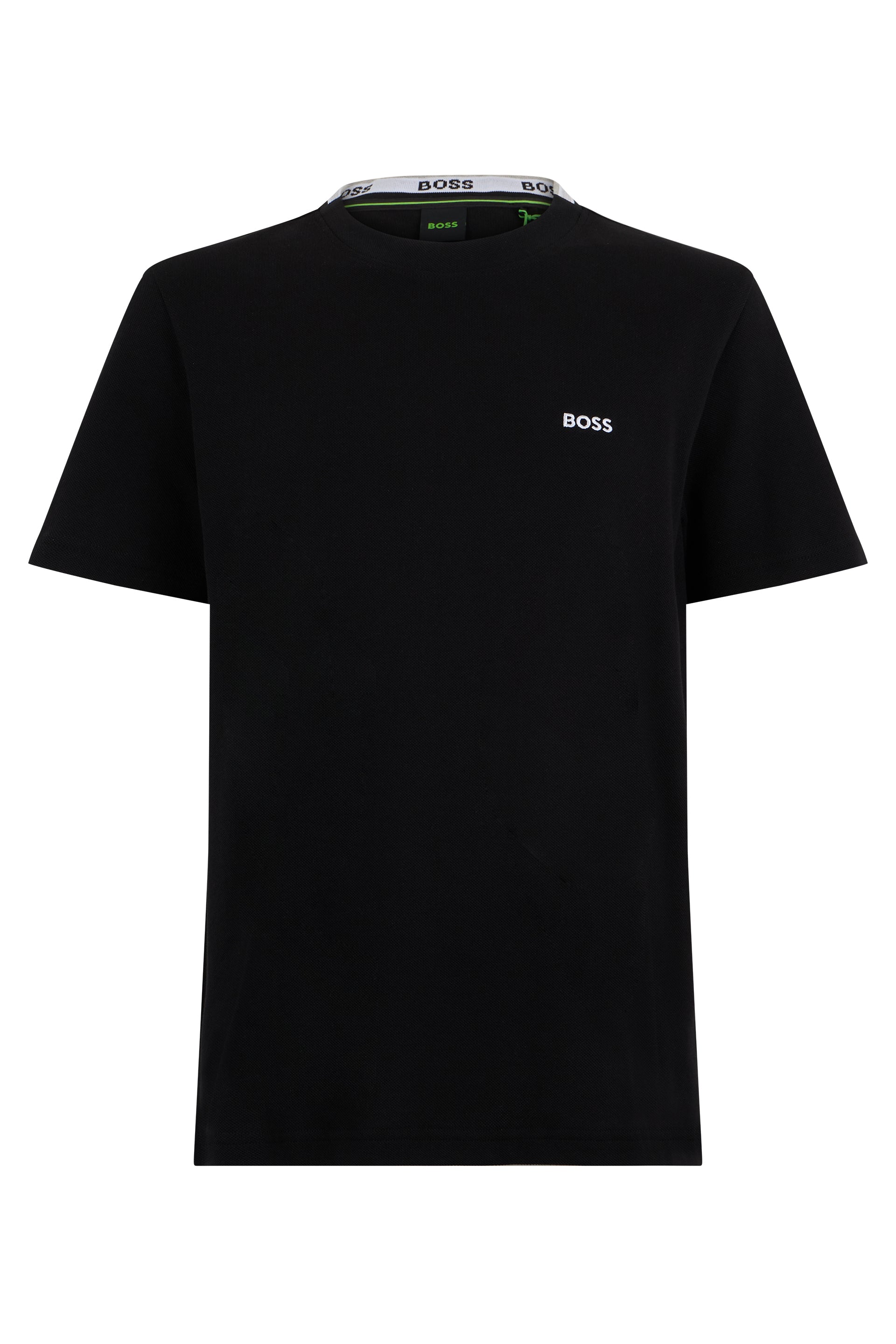 Logo-Embroidered Cotton T-Shirt — Black