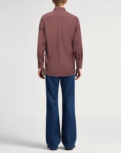 Man Shirt Rust Size 15 ½ Virgin Wool