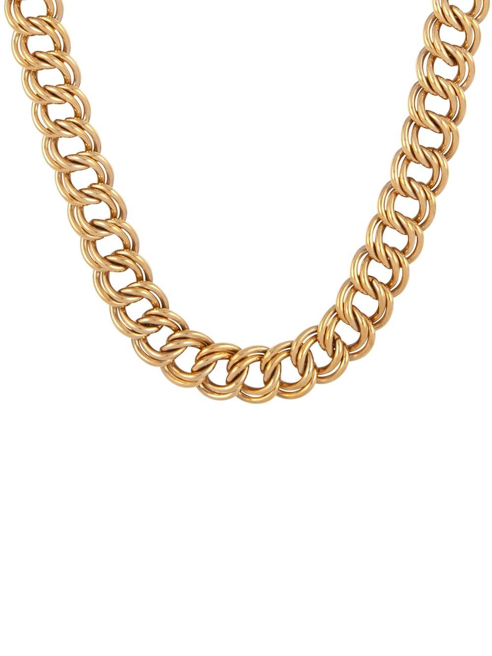 G-clasp double-chain necklace - Gold