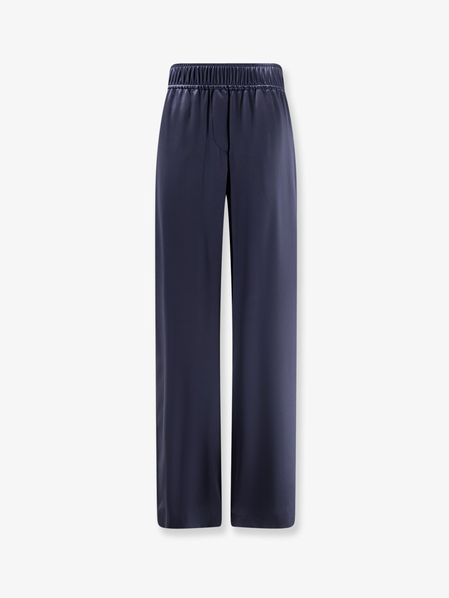 Silk Trousers — Blue