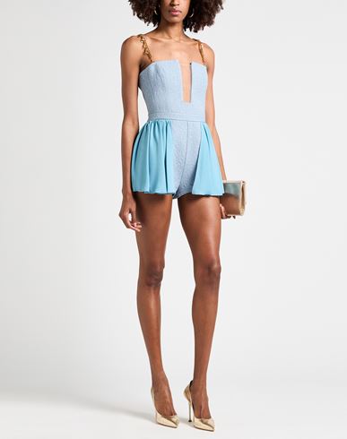 Woman Playsuit Light blue Size 6 Tencel, Polyester, Acrylic, Viscose, Wool