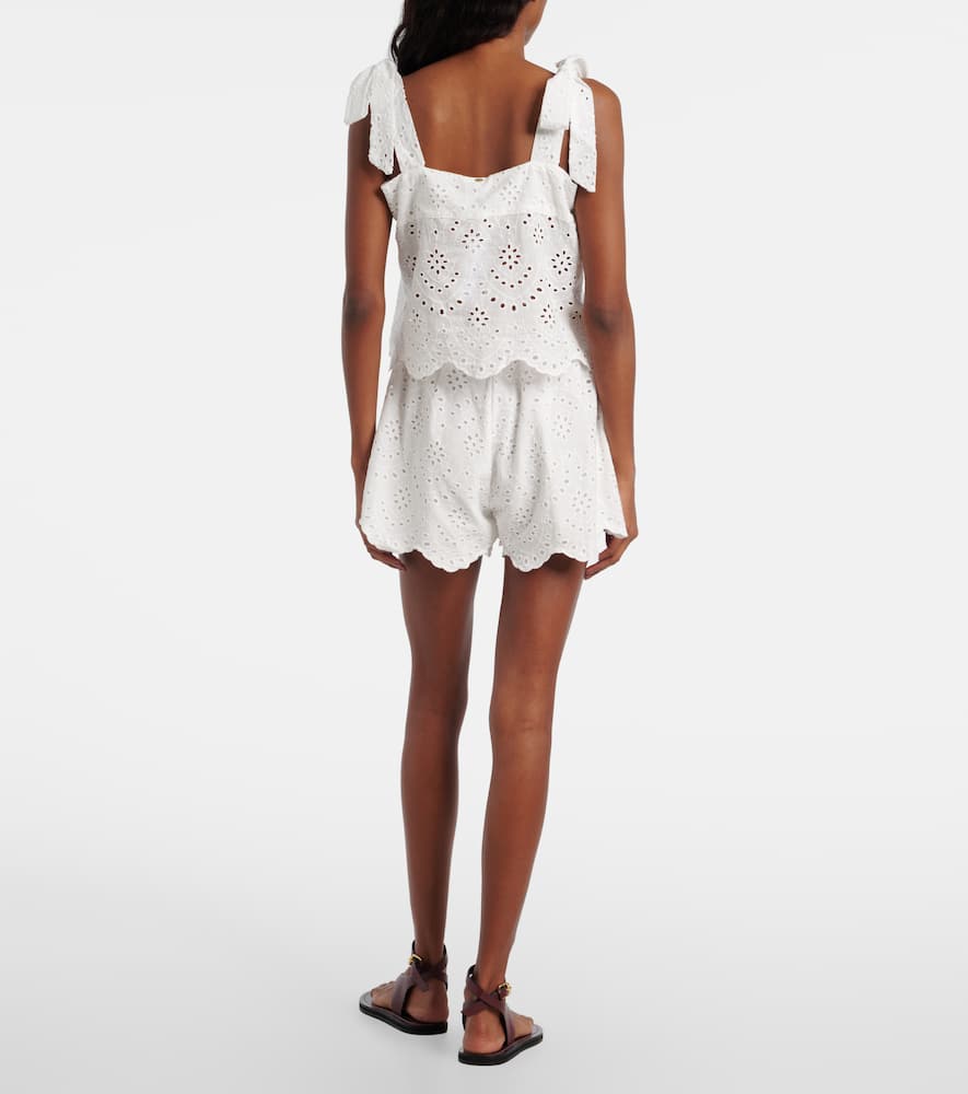 Cruse broderie anglaise cotton shorts