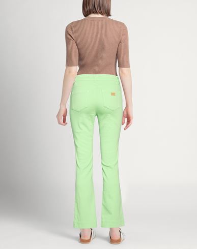 Woman Jeans Light green Size 26 Cotton, Organic cotton, Elastomultiester, Elastane