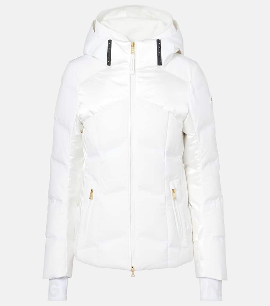 Delin hooded down ski jacket