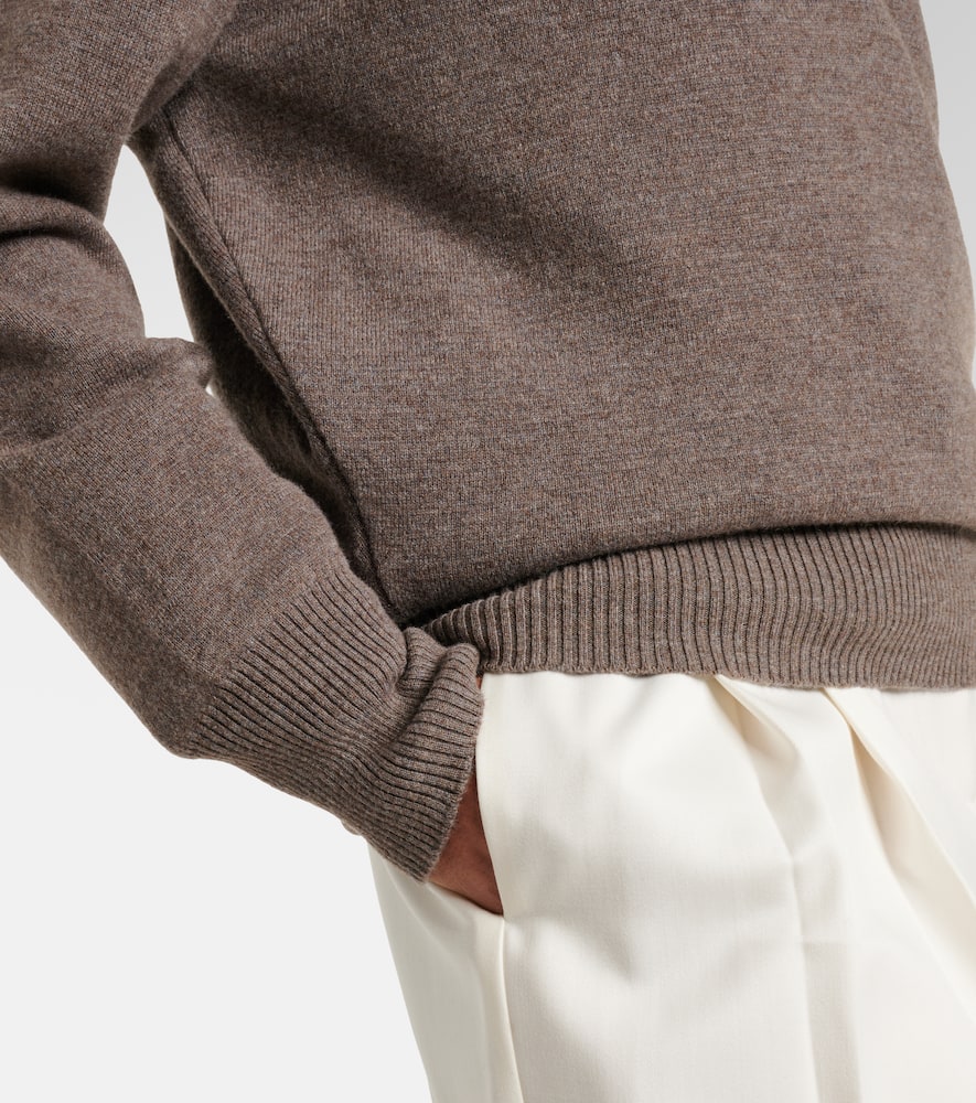 Róhe Wool and cashmere polo sweater