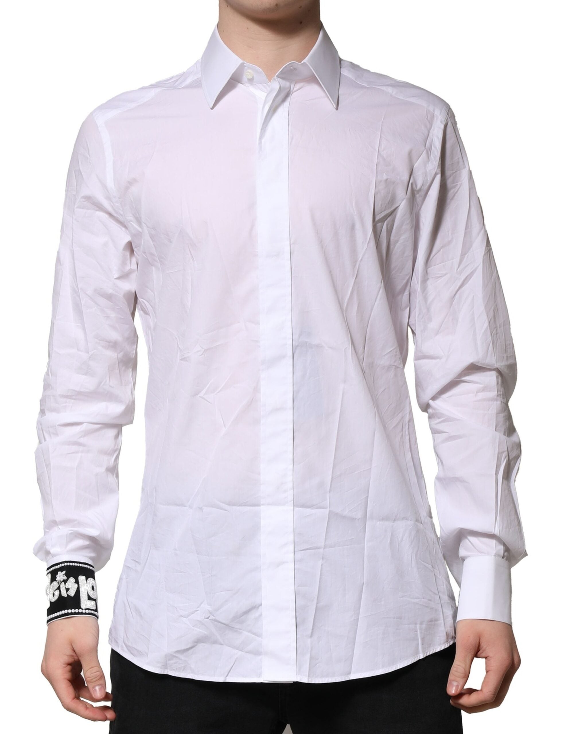 Cotton Button-Down Shirt — White