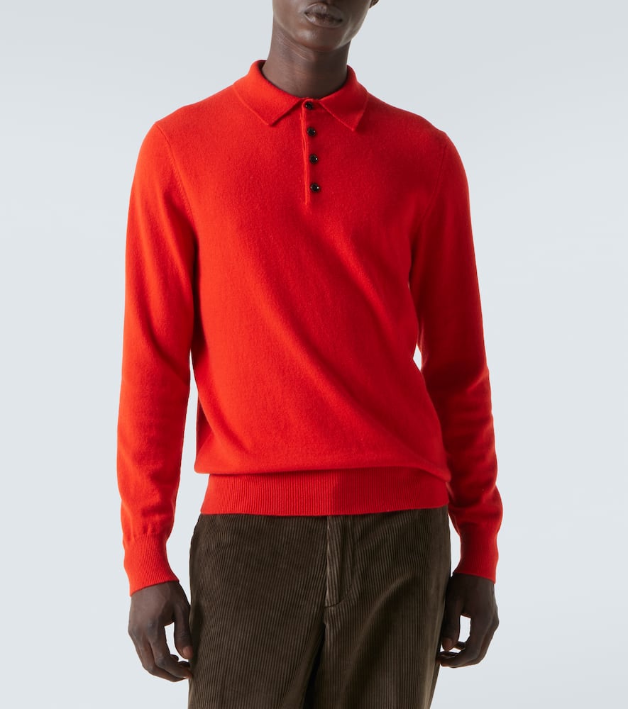 Cashmere polo sweater