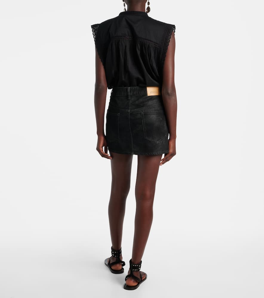 Kimmy faux leather miniskirt