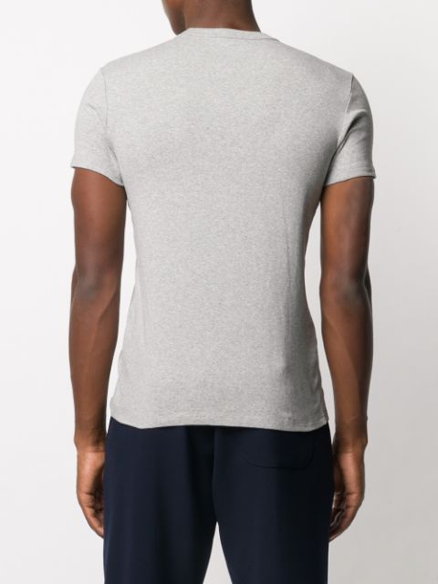 Logo patch crew neck T-shirt