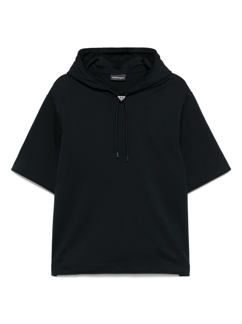 Emporio Armani short-sleeve hoodie - Blue