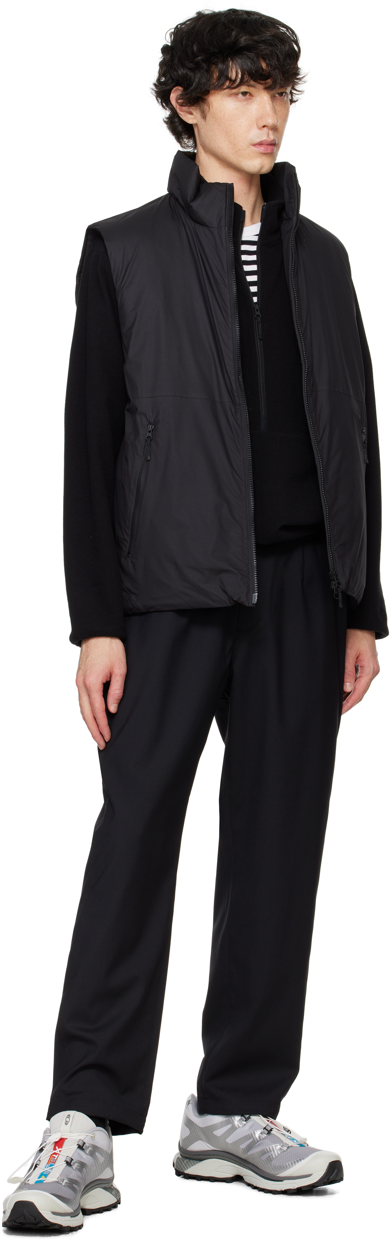 Goldwin Black WINDSTOPPER BY GORE-TEX LABS Puffy Vest