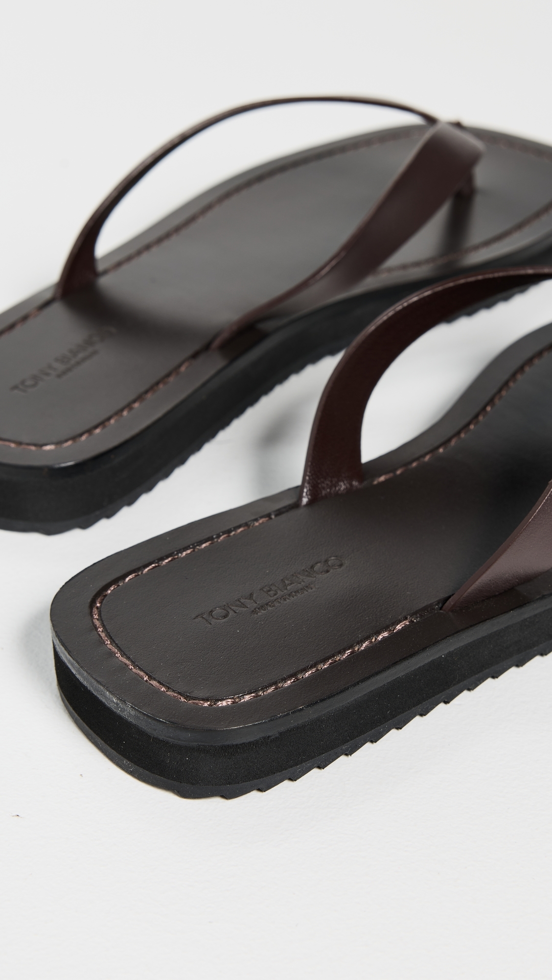 Tony Bianco Kimba Thong Sandals Choc