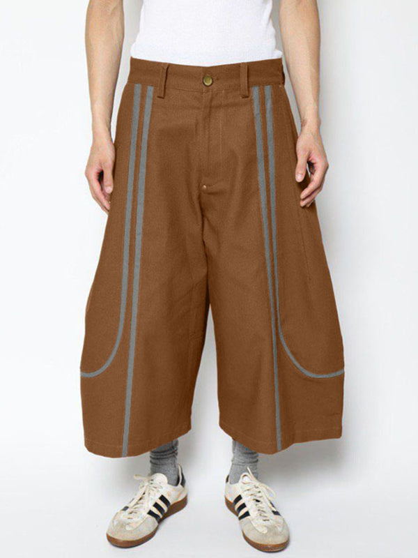 Men's Contrast Stripe Casual Pant SKUL20195 - Gray / S