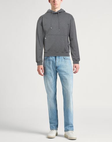 Man Sweatshirt Charcoal Size M Cotton