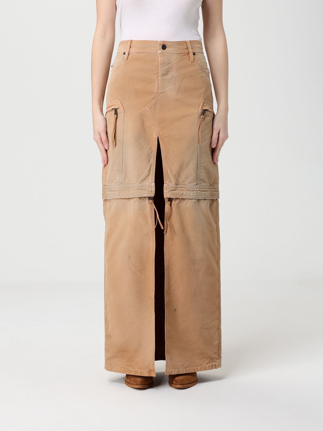 Skirt Woman color Beige